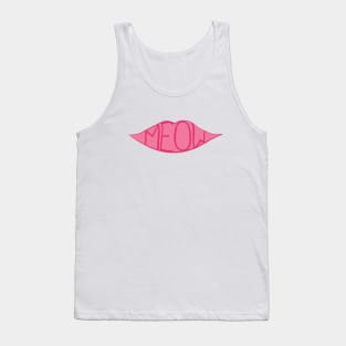 Meow - pink Tank Top